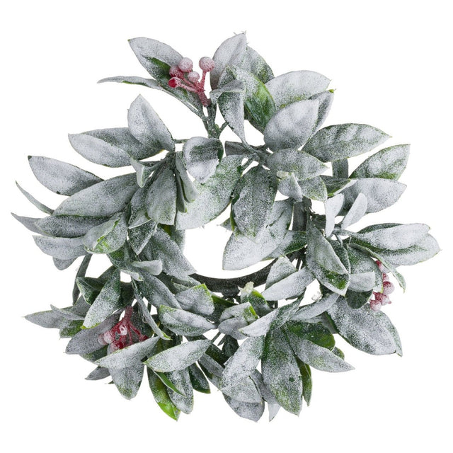 Small Frosted Candle Wreath Luxury Home Decor Garden & Outdoor And Gifts