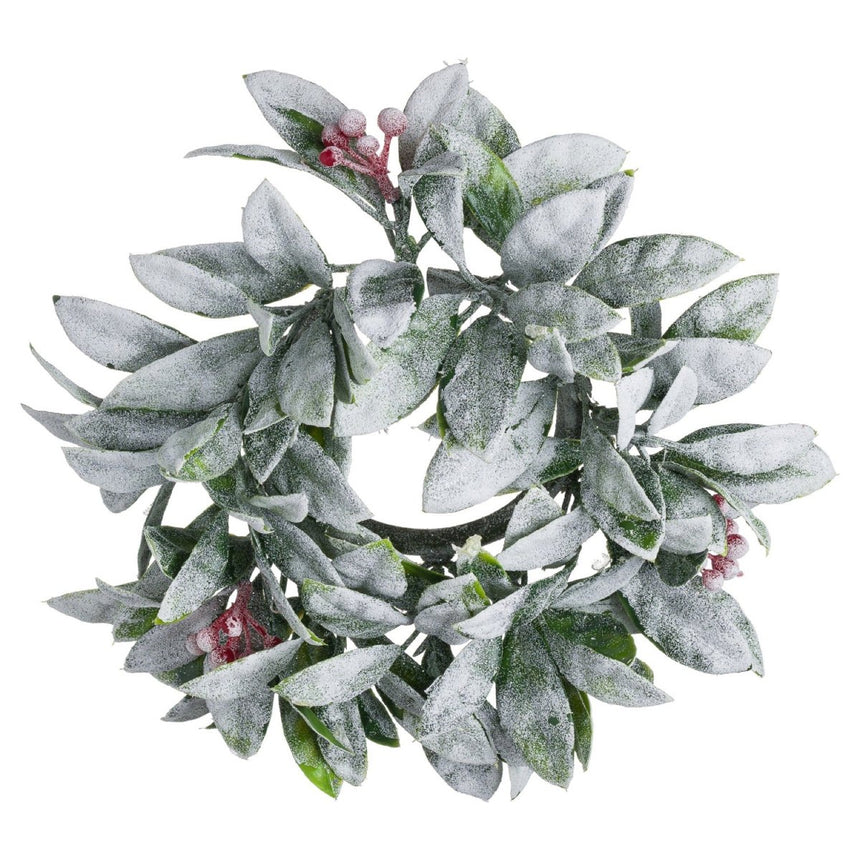 Small Frosted Candle Wreath Luxury Home Decor Garden & Outdoor And Gifts