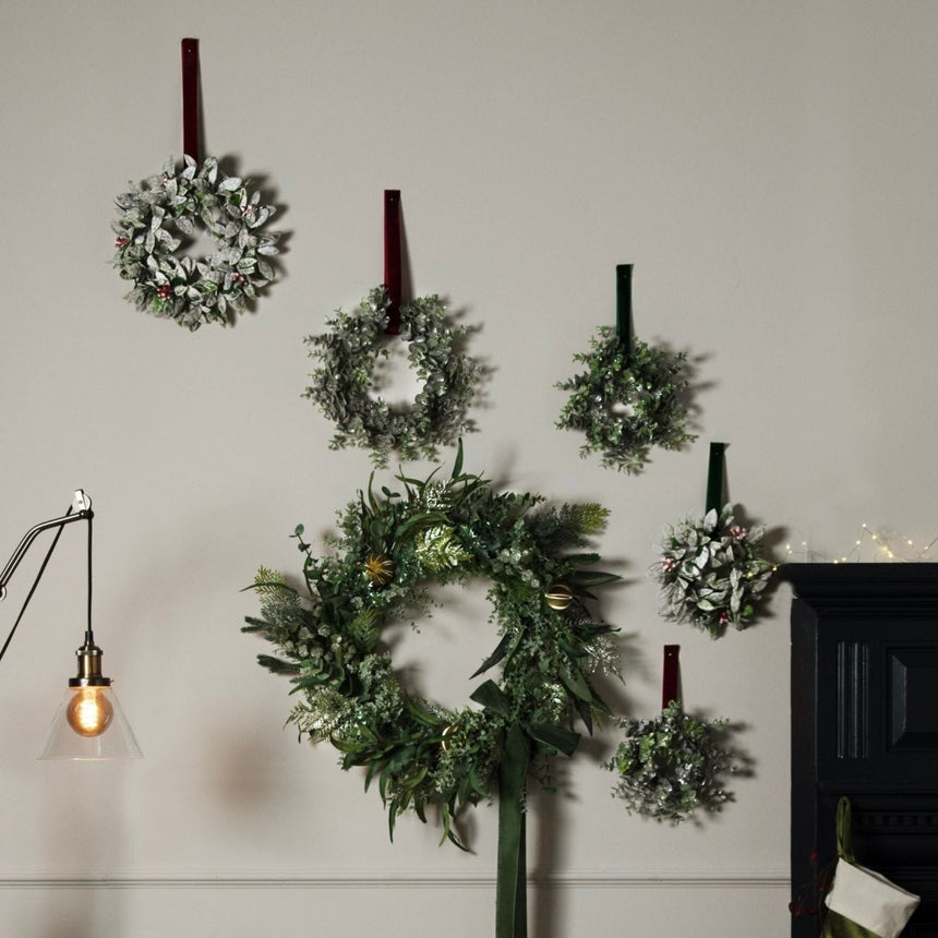 Small Frosted Candle Wreath Luxury Home Decor Garden & Outdoor And Gifts