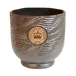 Small Kew Gardens Ceramic Leaf Inspired Charcoal / Dark Grey Indoor Planter Luxury Home Decor Garden & Outdoor And Gifts
