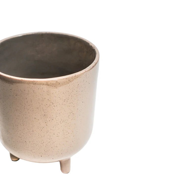 Small Oat Cream Speckled Indoor Plant Pot Luxury Home Decor Garden & Outdoor And Gifts