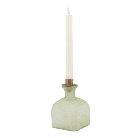Smoked Sage and Aged Brass Candle Holder Vase Luxury Home Decor Garden & Outdoor And Gifts