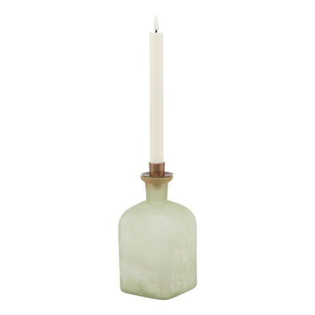 Smoked Sage and Aged Brass Large Candle Holder Vase Luxury Home Decor Garden & Outdoor And Gifts