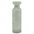 Smoked Sage Glass Fluted Vase - Glass Vases for Flowers UK Luxury Home Decor Garden & Outdoor And Gifts