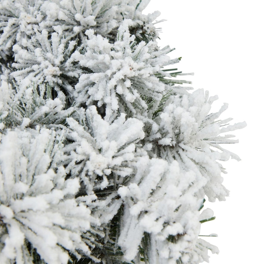 Realistic Artficial Snow Covered Pine Garland - 1.8m Length Luxury Home Decor Garden & Outdoor And Gifts