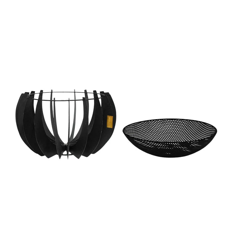 Solis Garden Small Modern Fire Pit/Bowl Matt Black Steel - Frost Resistant UV Stable Quality Home Decor Garden & Outdoor Living and Gifts