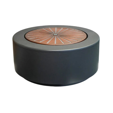 Solis Outdoor Large Garden Water Fountain Feature w/Light Display - Charcoal & Aged Copper Quality Home Decor Garden & Outdoor Living and Gifts