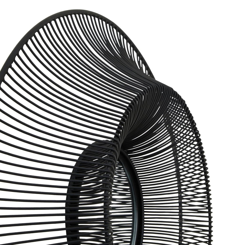 Stunning Round Chico Black Wire Mirror 61cm - Wall Mirrors UK Luxury Home Decor Garden & Outdoor And Gifts