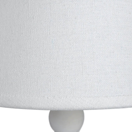 Symi White Slim Distressed Wooden Table Lamp - Stylish Table Lamps UK Luxury Home Decor Garden & Outdoor And Gifts