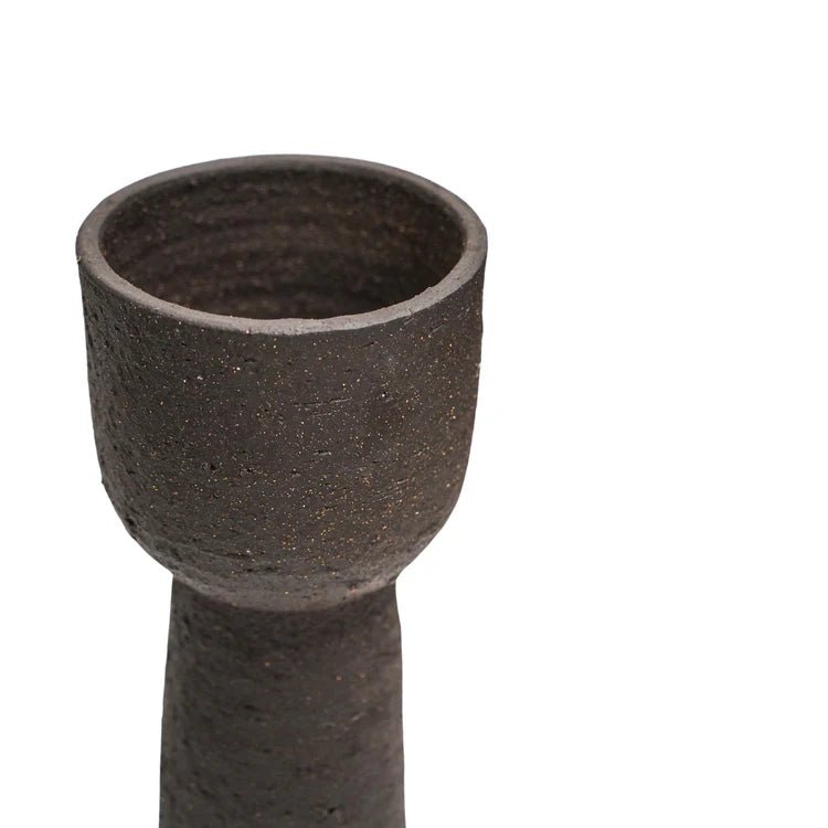 Tall Indoor Mocha Brown Modern Tower Planter Luxury Home Decor Garden & Outdoor And Gifts