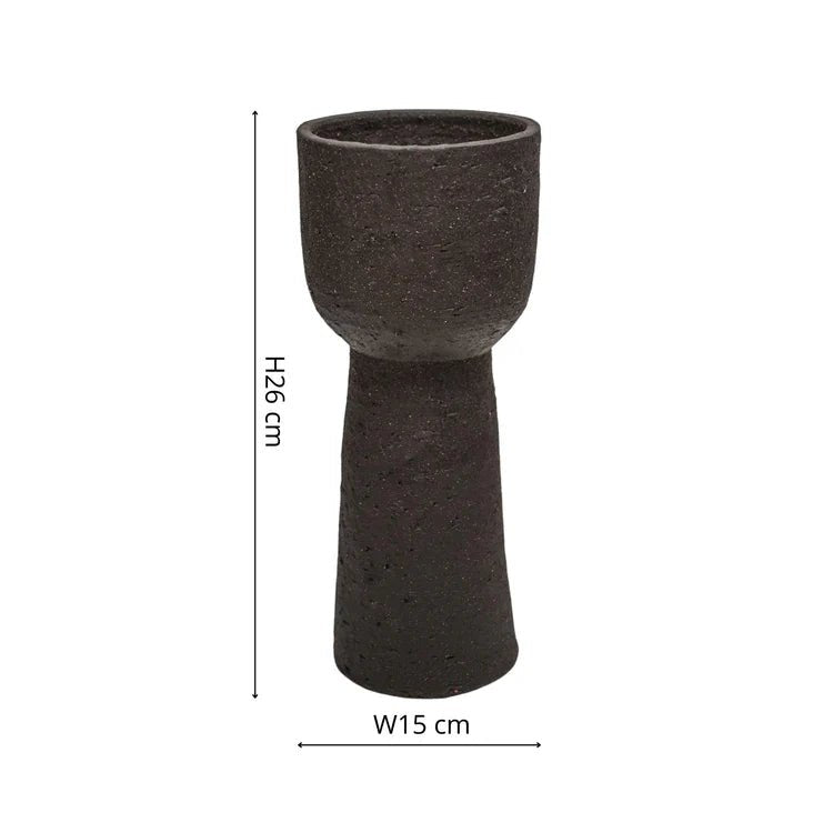 Tall Indoor Mocha Brown Modern Tower Planter Luxury Home Decor Garden & Outdoor And Gifts