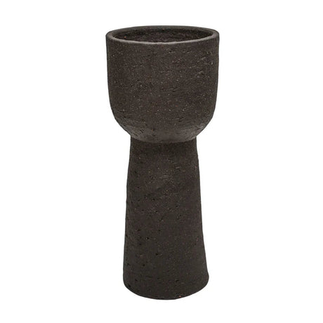 Tall Indoor Mocha Brown Modern Tower Planter Luxury Home Decor Garden & Outdoor And Gifts