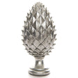 Tall Large Silver Pinecone Finial Luxury Home Decor Garden & Outdoor And Gifts