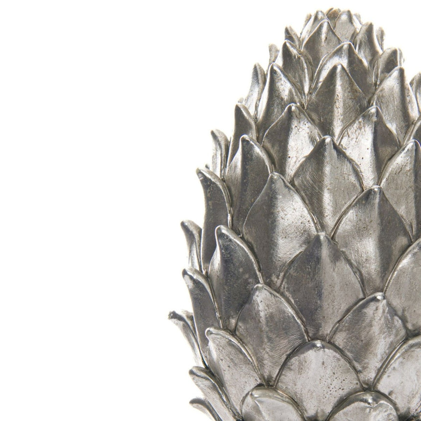 Tall Large Silver Pinecone Finial Luxury Home Decor Garden & Outdoor And Gifts