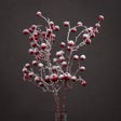 Tall Snow Kissed Red Berries - Realistic Artificial Flower Single Stem Luxury Home Decor Garden & Outdoor And Gifts