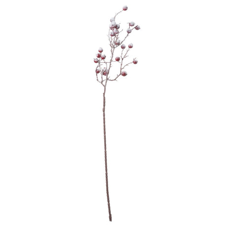 Tall Snow Kissed Red Berries - Realistic Artificial Flower Single Stem Luxury Home Decor Garden & Outdoor And Gifts