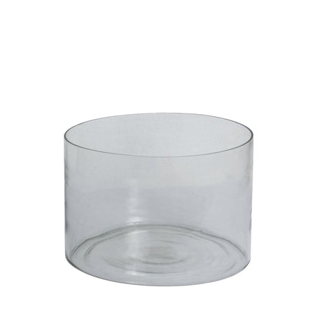 Tasman Glass Cylinder Vase Small - Glass Vases for Flowers UK Luxury Home Decor Garden & Outdoor And Gifts