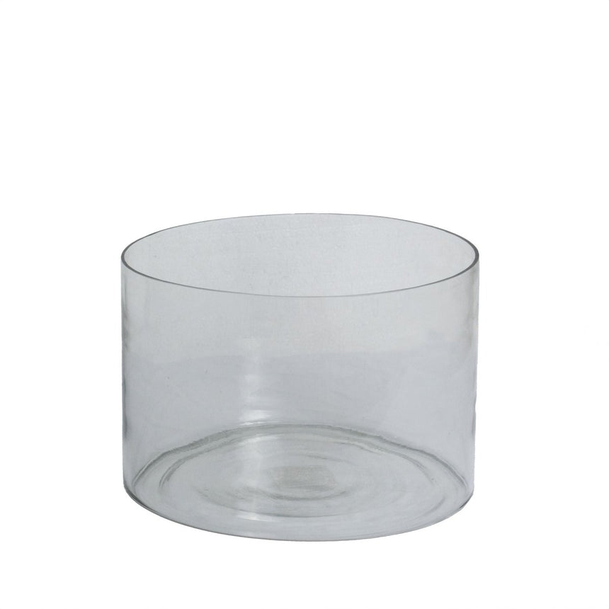 Tasman Glass Cylinder Vase Small - Glass Vases for Flowers UK Luxury Home Decor Garden & Outdoor And Gifts