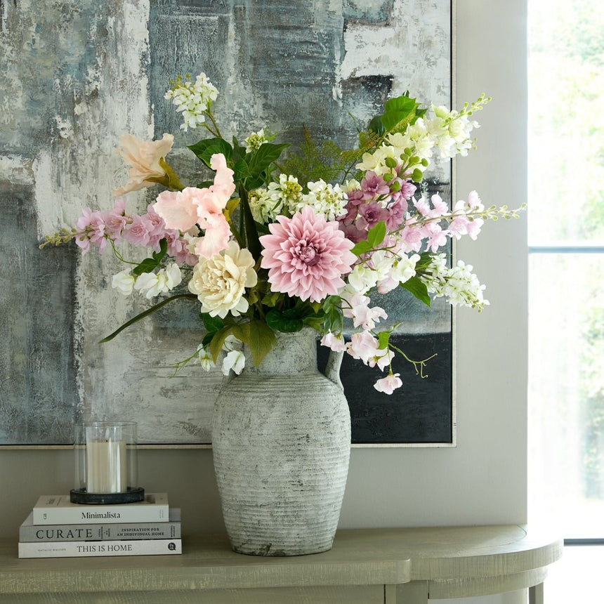 The Natural Garden Collection Pale Pink Sweetpea Stem Luxury Home Decor Garden & Outdoor And Gifts