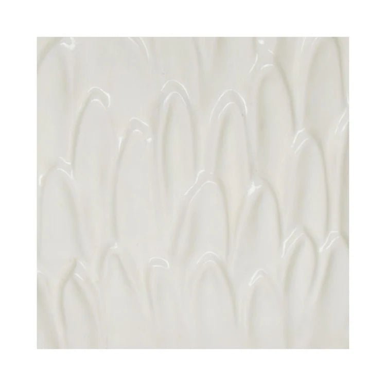 White Leaf Embossed Indoor Pot Planter Luxury Home Decor Garden & Outdoor And Gifts
