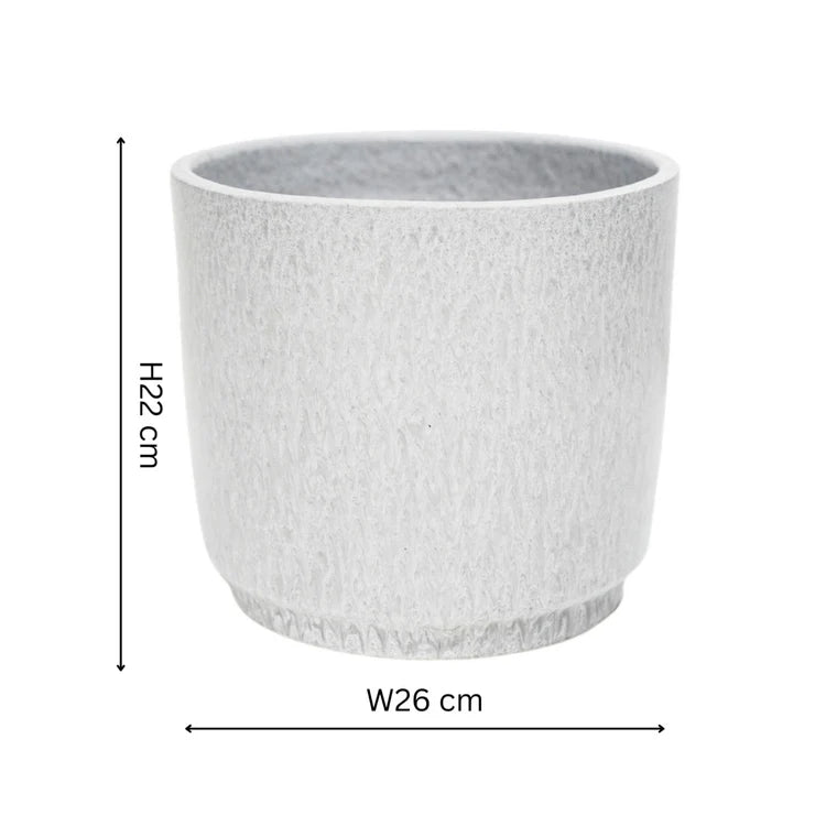 White Marble Finish Indoor Planter - Handmade in Portugal Luxury Home Decor Garden & Outdoor And Gifts