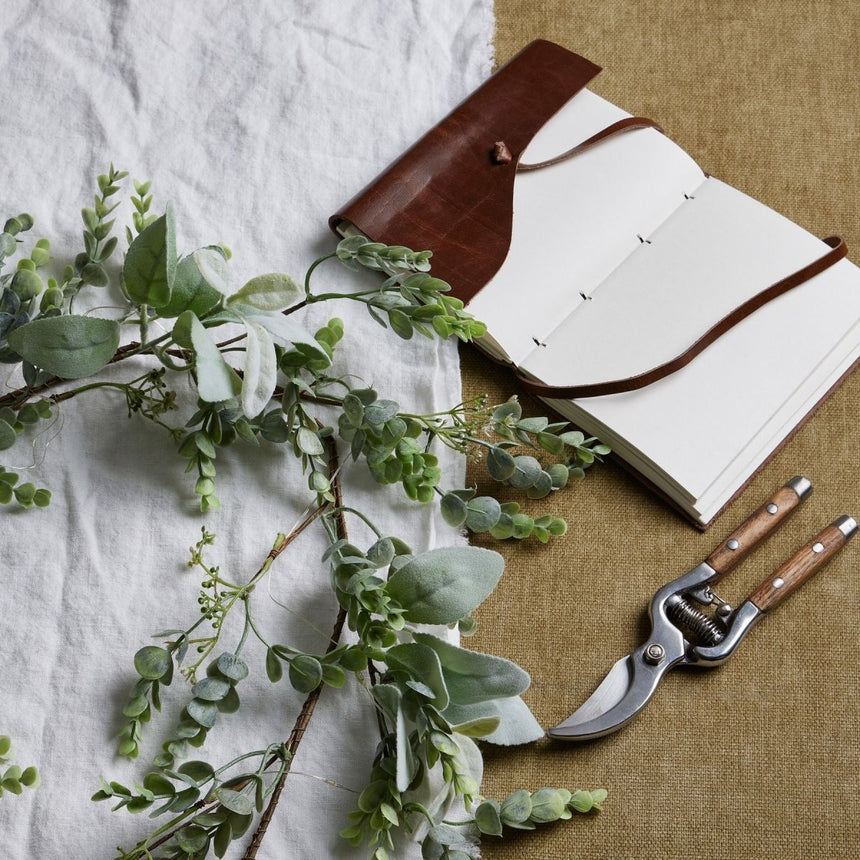 Winter Garland with Artificial Eucalyptus & Lambs Ear With LED lights Luxury Home Decor Garden & Outdoor And Gifts