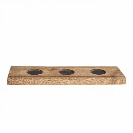 Wooden Advent Candle Holder with Metal Accessories Quality Home Decor Garden & Outdoor Living and Gifts
