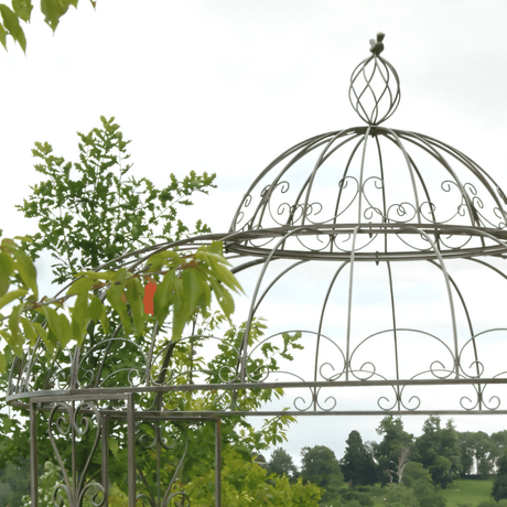 Woodland Garden Gazebo - Antique Green Rust Finish Quality Home Decor Garden & Outdoor Living and Gifts